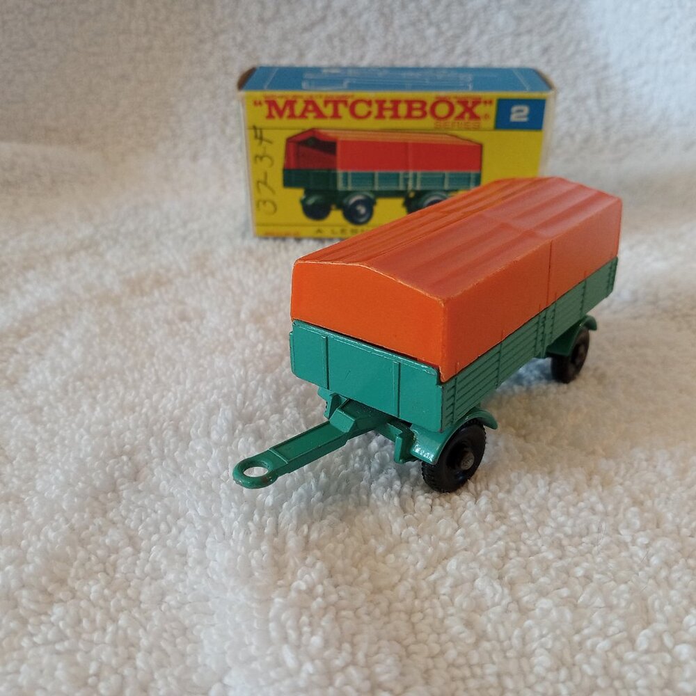 Vintage Lensey Matchbox Mercedes Trailer 2-D plus Box - Picture 4 of 12